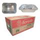 BANDEJA DE ALUMINIO 500ML BOREDA D6 REF.120 CAIXA COM 100 UNID.