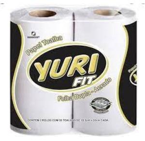 PAPEL TOALHA FOLHA DUPLA YURI FIT PCT COM 2X50 FOLHAS